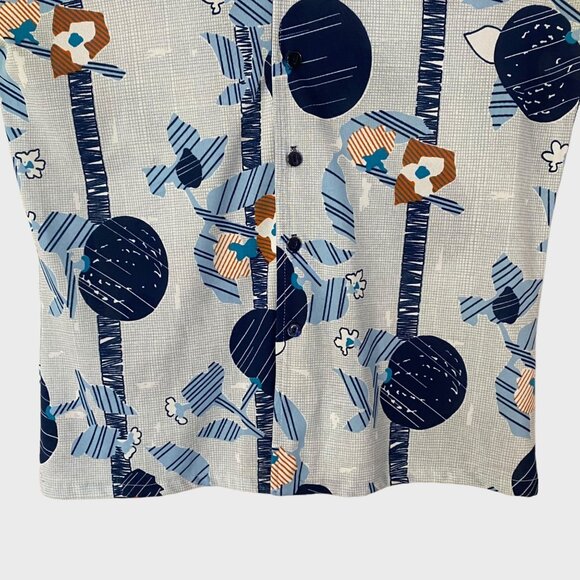 Vintage Joel California Abstract Retro Disco Button-Up Shirt Men's Medium Rare - Picture 6 of 11